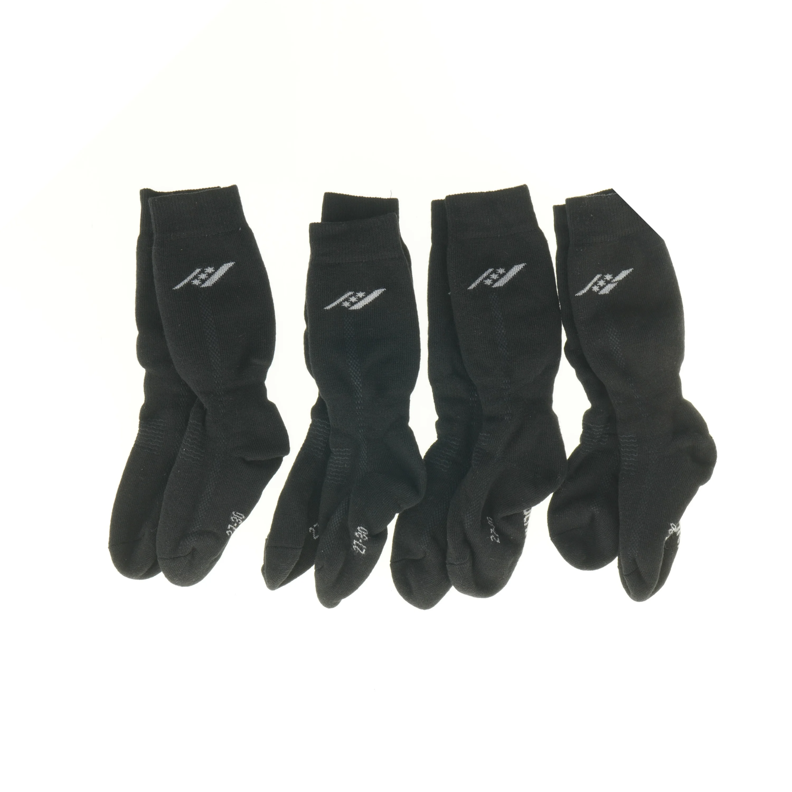 sorte ankelstrømper (str. 27 til 30)