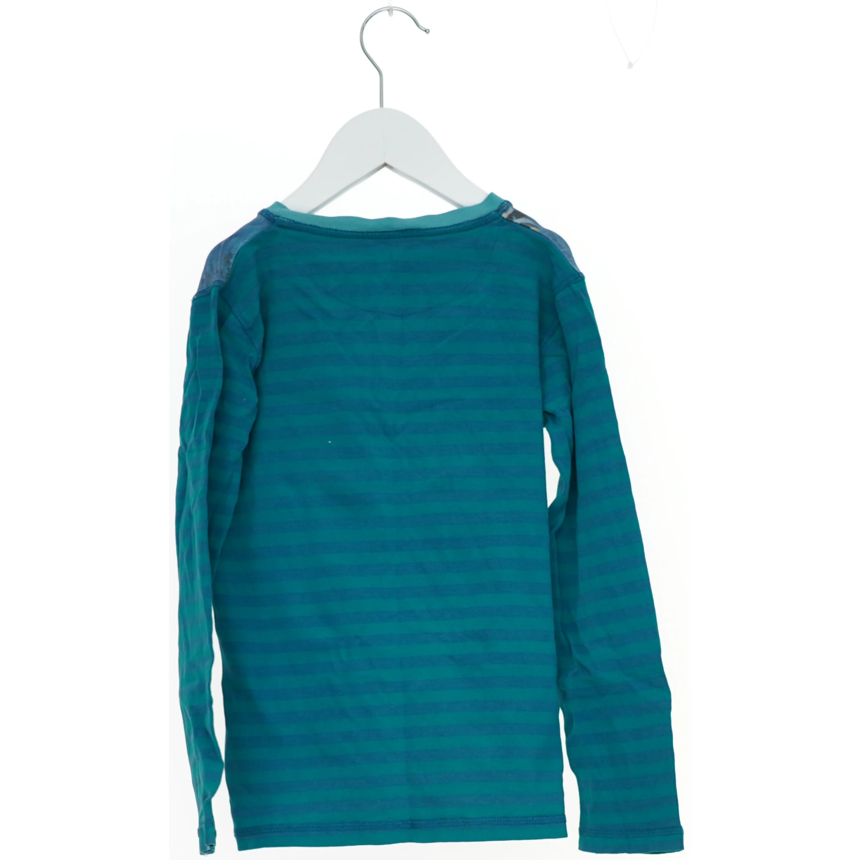 Langærmet bluse med fiskeprint fra Mm (str. 128)