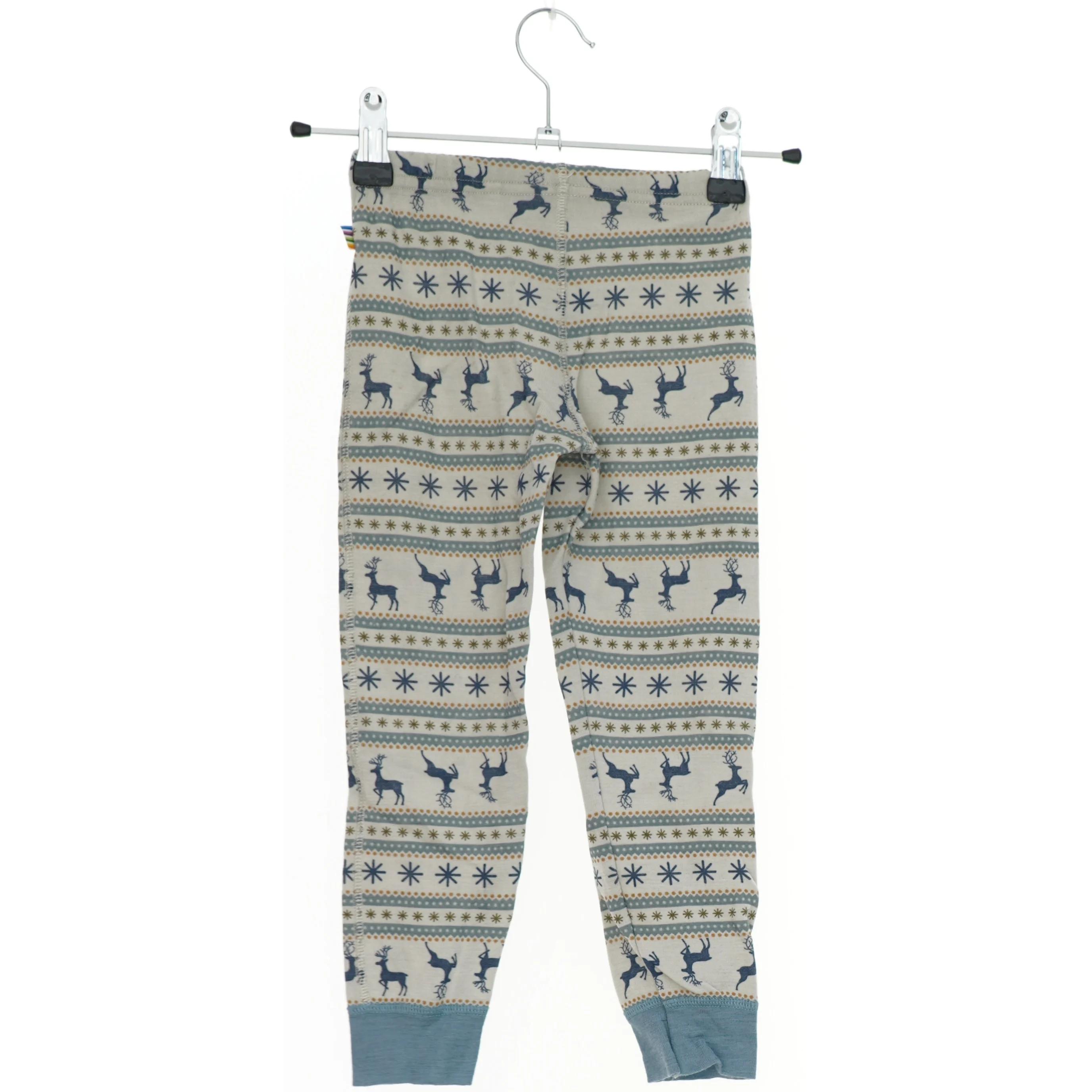 Børneleggings med rensdyrmønster fra Joha (str. 104)