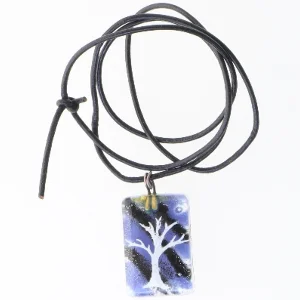 Halskæde med træ vedhæng (str. 76 cm)