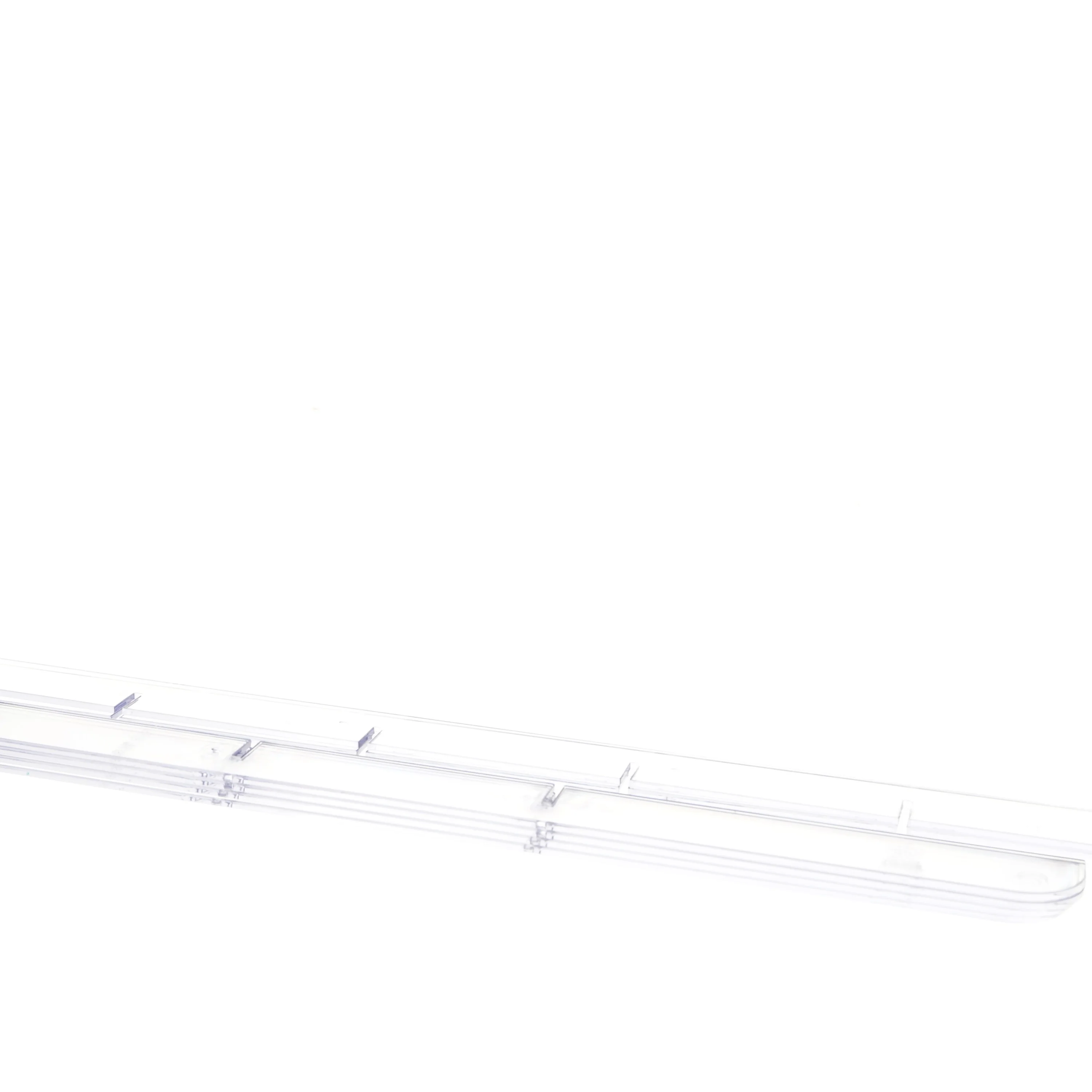 Gennemsigtig plastik hylde (str. 65 og 53 x cm)