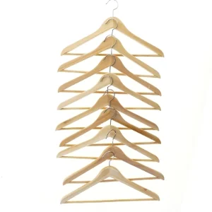 Træbøjler sæt (str. 9 stk 44 cm)