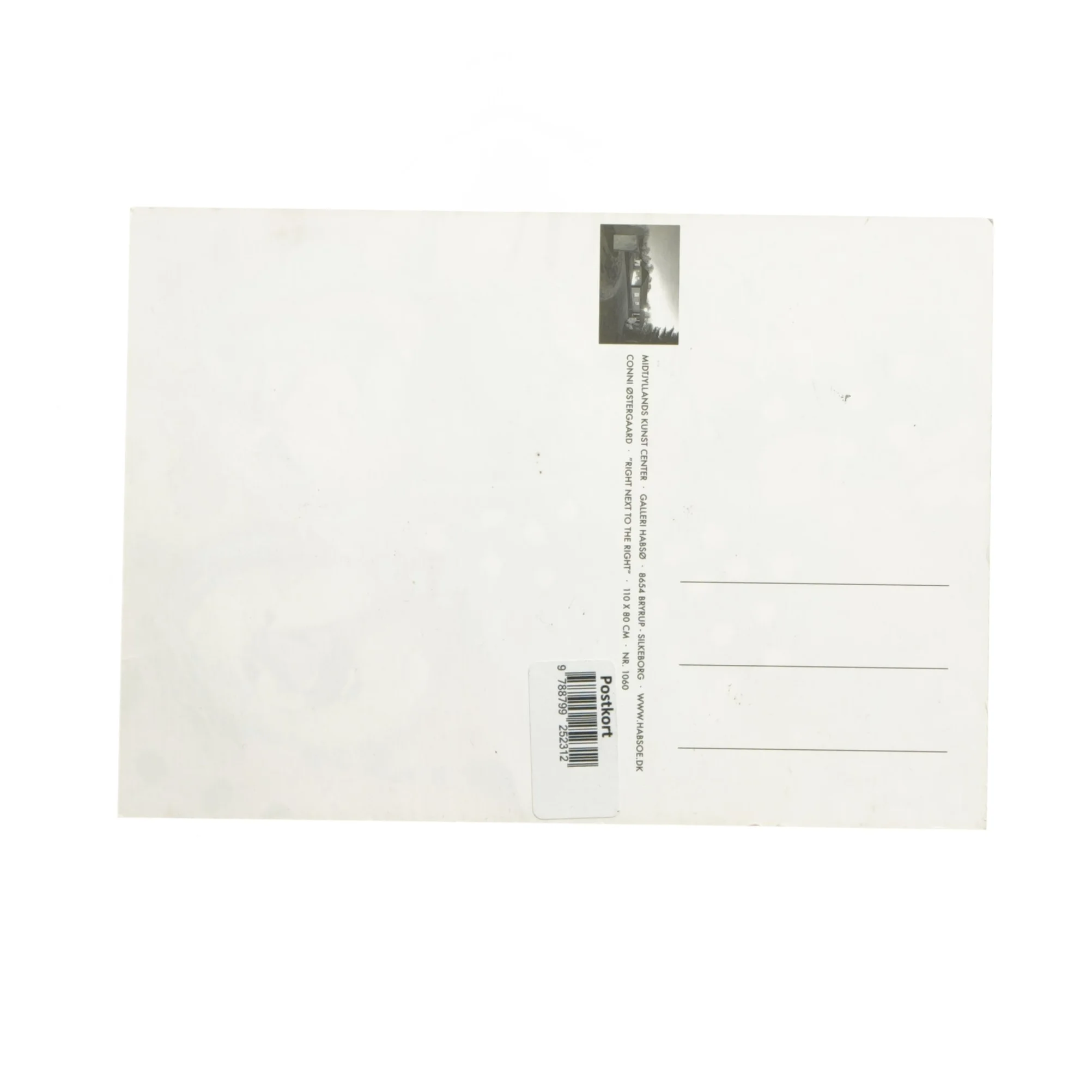 Farverigt postkort med abstrakt kunst (str. 21x15 cm)