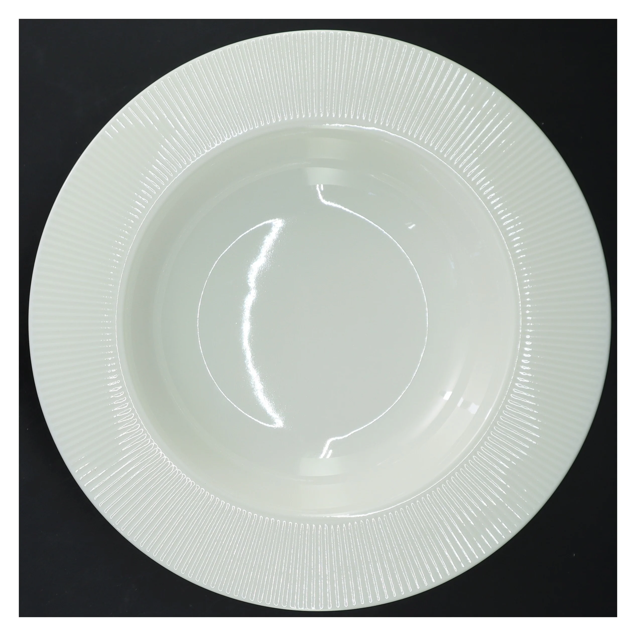 Hvide suppetallerkener, 5 stk fra IKEA (str. 5 stk Ø 24 cm)