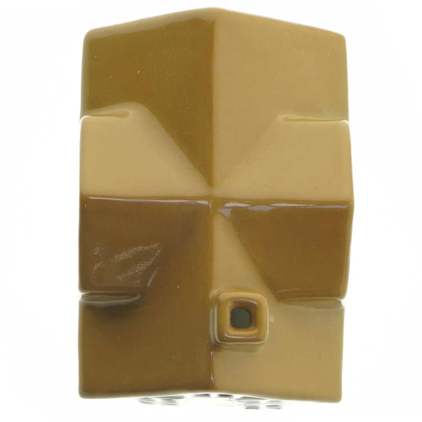 Keramik hus lysestage (str. 24x13x9 cm)