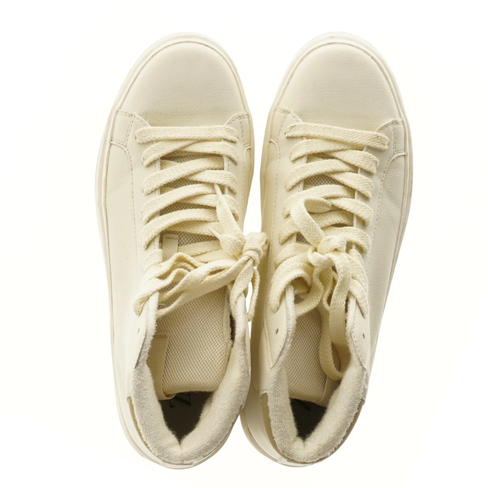 Hvide hi-top sneakers fra Zara (str. 41 )