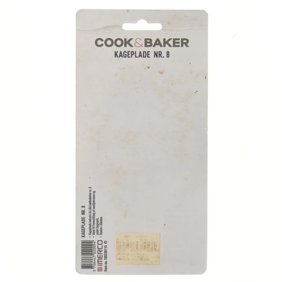 Kageplade nr. 8 fra Cook & Baker fra Imerco (str. 14 cm)