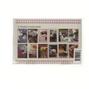 Foto kort sæt med kuverter (str. 12 stk 18x12 cm)