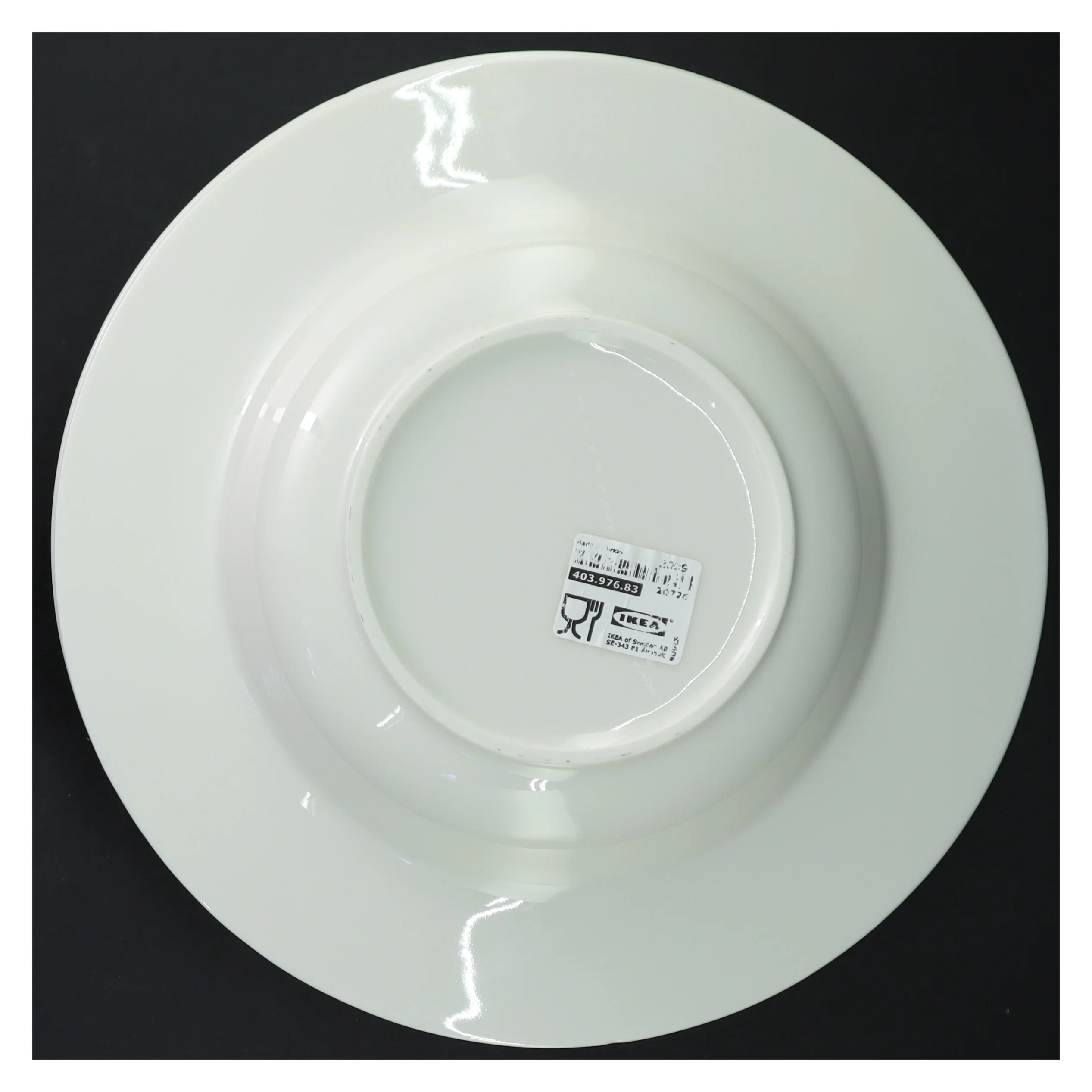 Hvide dybe tallerkener fra IKEA (str. 5 stk Ø 24 cm)