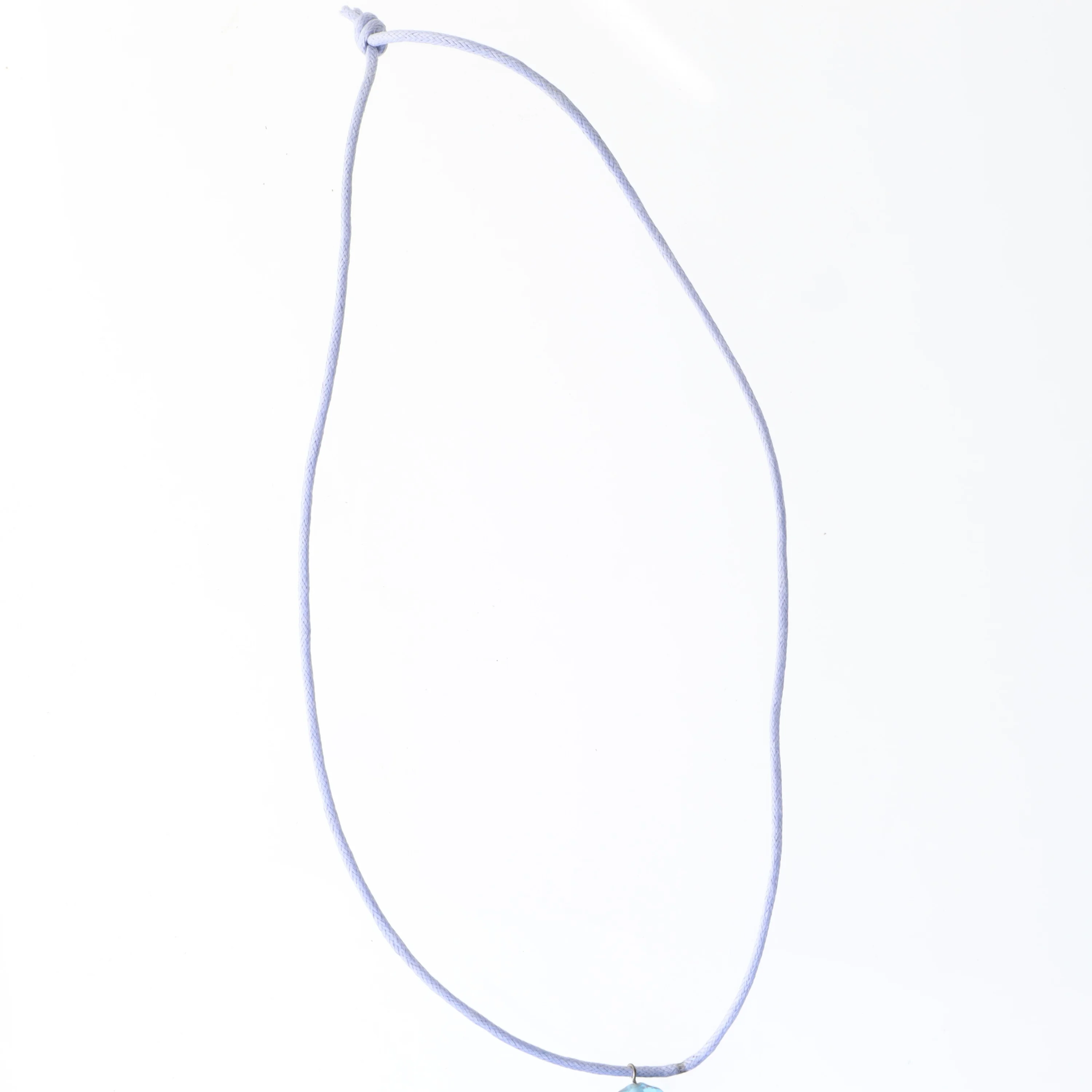 Halskæde med glaspærle (str. 60 cm)