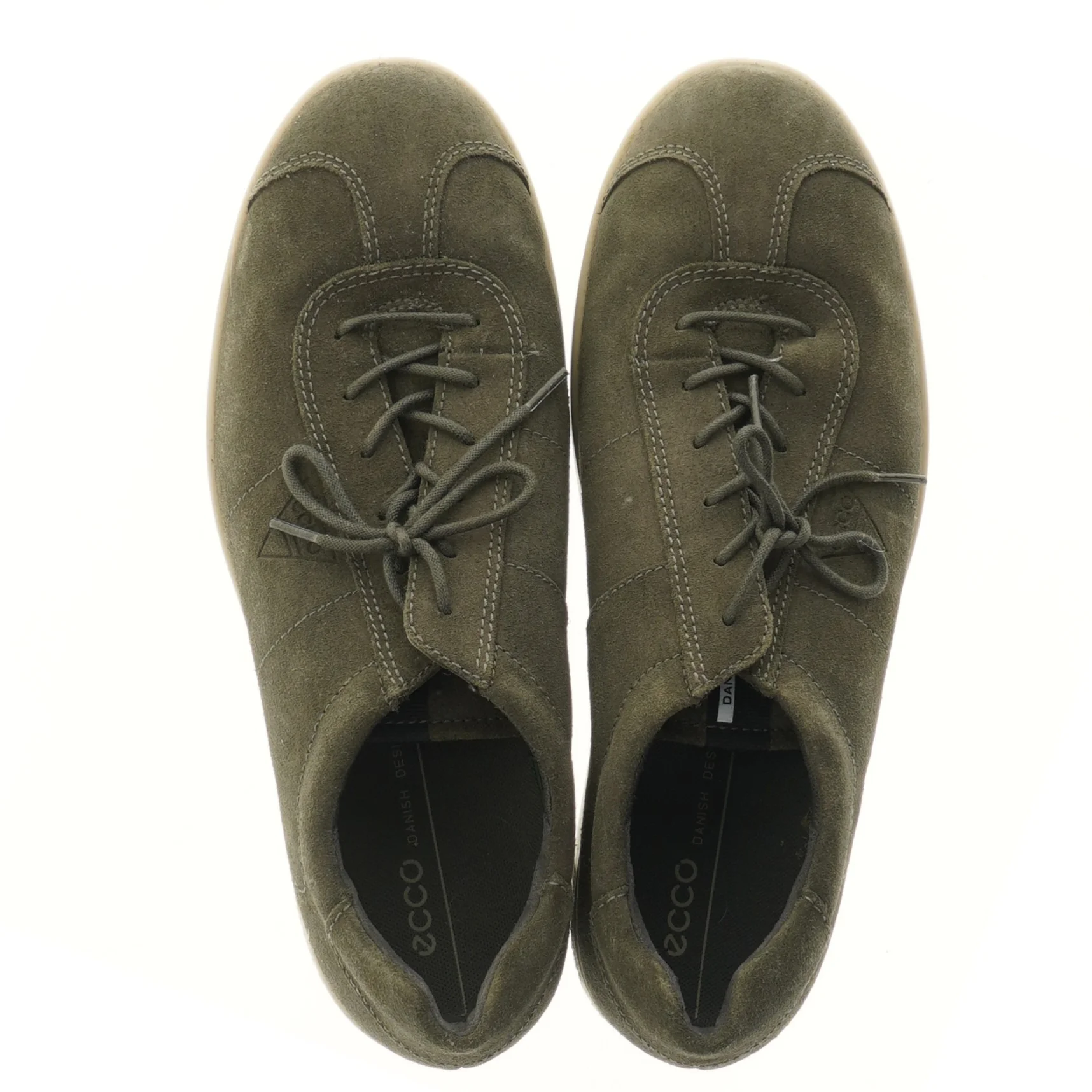 Herresko i olivengrøn ruskind fra Ecco, størrelse 45 fra Ecco (str. 45 )