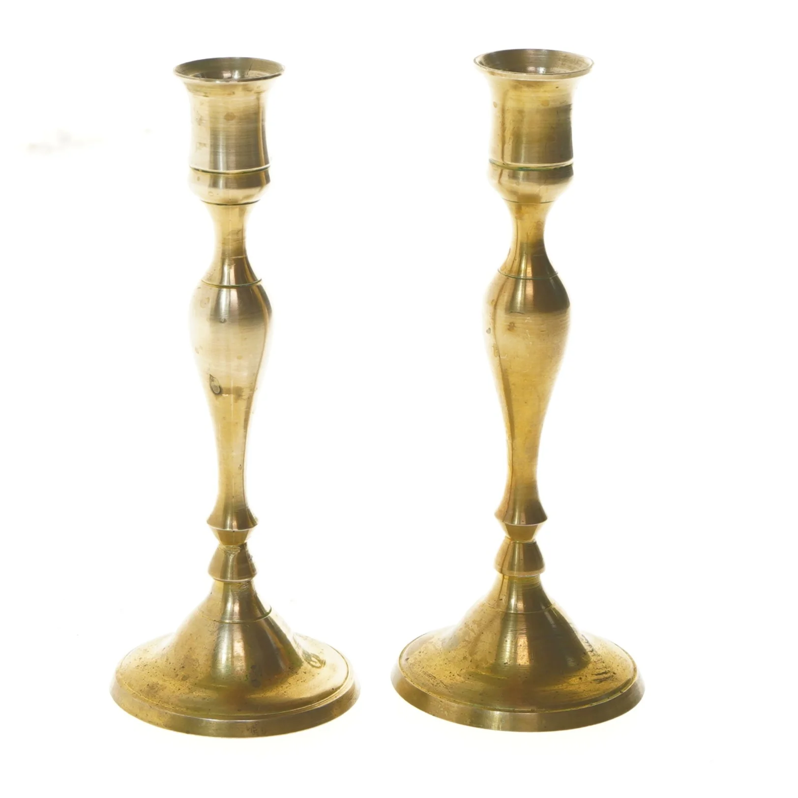 Messing lysestager, 20 cm (str. 20 cm)