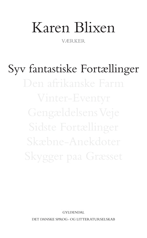 Syv fantastiske fortællinger